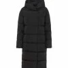 HALLHUBER Knielanger Daunenmantel Mit Kapuze Black