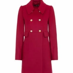 HALLHUBER Kurzmantel Aus Schwerem Schurwolle-Mix Mit Wappenknöpfen Poppy Red