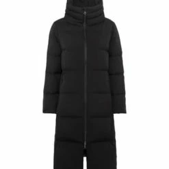 HALLHUBER Daunenmantel Mit Wasserabweisendem Finish Und Hohem Stehkragen Black