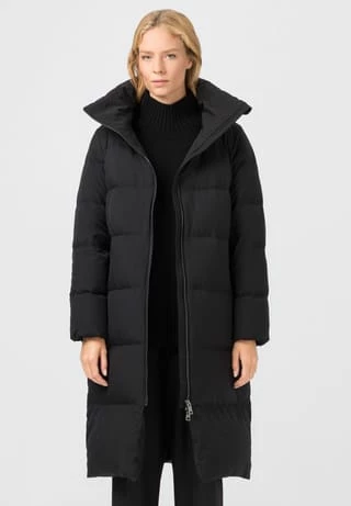 HALLHUBER Daunenmantel Mit Wasserabweisendem Finish Und Hohem Stehkragen Black – Bild 2