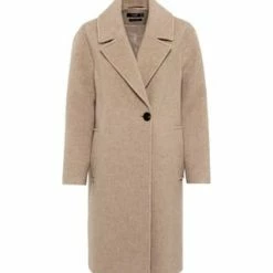 HALLHUBER Blazermantel Aus Recyceltem Wolle-Flanell Almond Melange