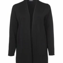 VIA APPIA -DUE- Strickjacke Schlichte Strickjacke In Unifarbenem Stil Schwarz