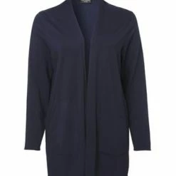 VIA APPIA -DUE- Strickjacke Schlichte Strickjacke In Unifarbenem Stil Indigo