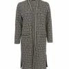 VIA APPIA -DUE- Longstrickjacke Extravagante Longstrickjacke Mit Grafischem Allover-Muster Schwarz Multicolor