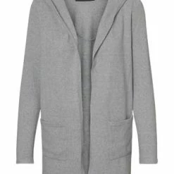 VERO MODA® Cardigan, Kapuze, Taschen, Für Damen 178994 LIGHT GREY