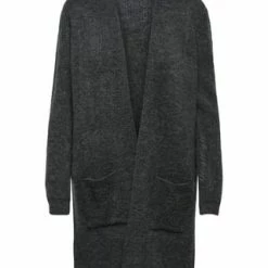 ONLY® Cardigan, Taschen, Rippbündchen, Für Damen 179074 DARK GREY