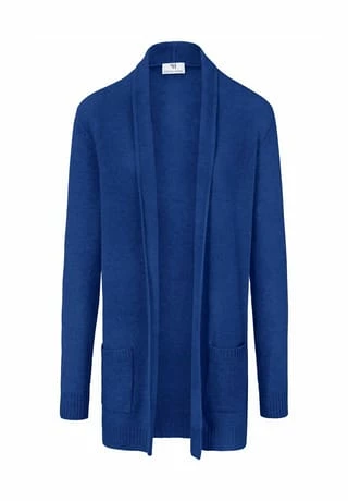 Peter Hahn Strickjacke New Wool Blau-melan