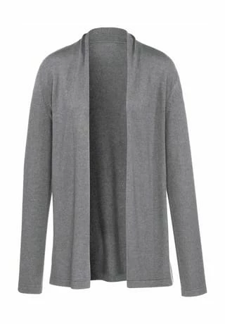 Peter Hahn Cardigan Silk Grau-melan