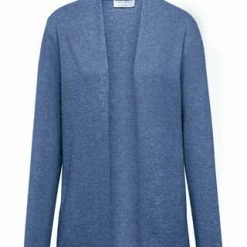 Peter Hahn Cardigan Silk/Cashmere JEANSBLAU-MELANGE