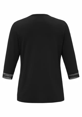 ANNA AURA Shirtjacke Cardigan Schwarz – Bild 2