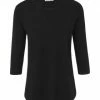 Peter Hahn Rundhals-Pullover Silk Schwarz