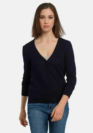 Peter Hahn Strickjacke Cotton Marine – Bild 2