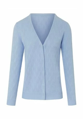Peter Hahn Strickjacke Cotton Hellblau