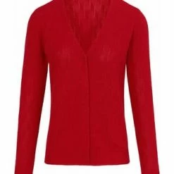 Peter Hahn Strickjacke Cotton Rot