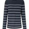 Peter Hahn Pullover Cotton Marine/weiß