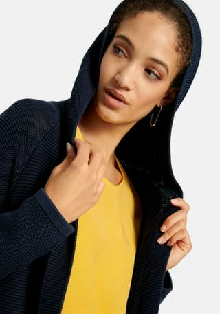 Peter Hahn Strickjacke Cotton Marine – Bild 6