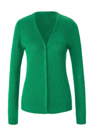 Peter Hahn Strickjacke Cotton Grün