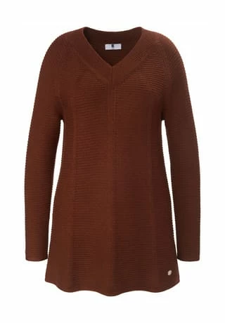 ANNA AURA Pullover New Wool Kastanie-melange