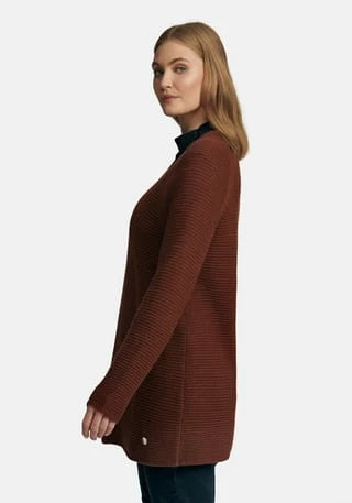 ANNA AURA Pullover New Wool Kastanie-melange – Bild 5