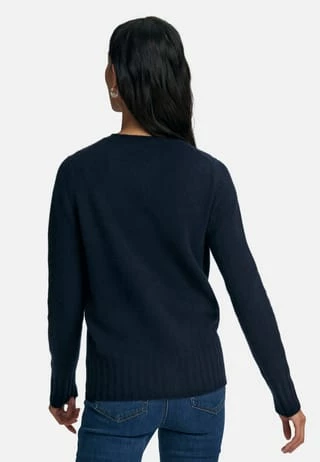 Peter Hahn Strickjacke Cashmere Marine – Bild 4