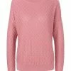Peter Hahn Pullover Cotton Dunkelrose
