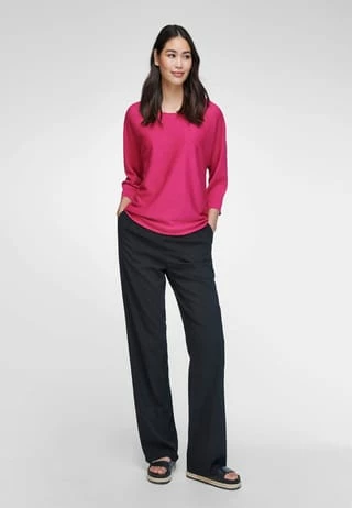EMILIA LAY 3/4 Arm-Pullover Viscose Pink – Bild 3