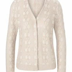 Peter Hahn Strickjacke Cotton Sand-melange