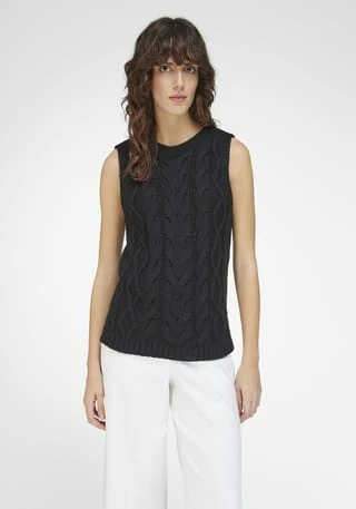 Peter Hahn Pullunder Cotton Schwarz – Bild 2