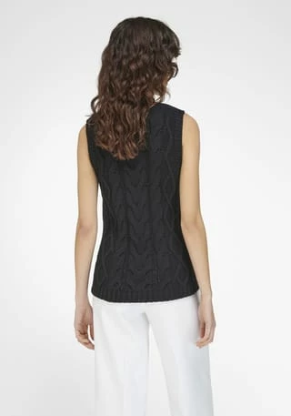 Peter Hahn Pullunder Cotton Schwarz – Bild 4