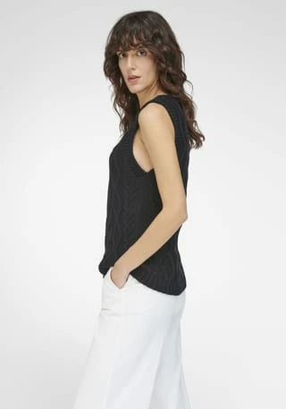 Peter Hahn Pullunder Cotton Schwarz – Bild 5