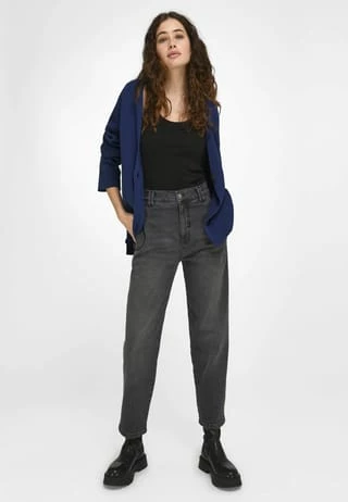 Peter Hahn Strickjacke Mit überschnittener Schulter ROYALBLAU – Bild 4