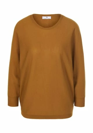 Peter Hahn 3/4 Arm-Pullover New Wool Ocker
