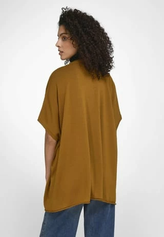 Peter Hahn Strickweste New Wool Ocker – Bild 4