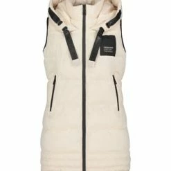 BETTY BARCLAY Steppweste Mit Kapuze Cream