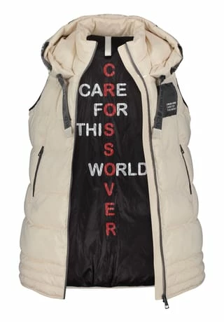 BETTY BARCLAY Steppweste Mit Kapuze Cream – Bild 6