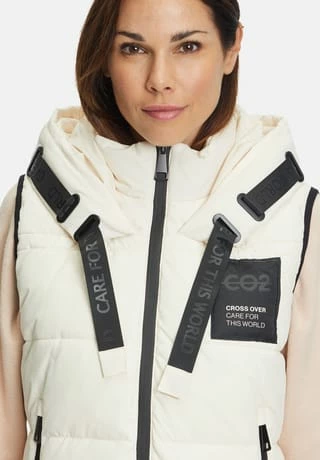 BETTY BARCLAY Steppweste Mit Kapuze Cream – Bild 10