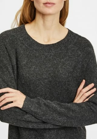 ONLY® Pullover, Rundhals, Für Damen Schwarz – Bild 4