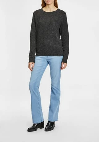 ONLY® Pullover, Rundhals, Für Damen Schwarz – Bild 6