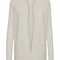 VERO MODA® Cardigan, Strickstoff, Meliert, Für Damen 222913001 BIRCH/ M