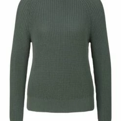 DENIM TOM TAILOR Pullover, Rundhalsausschnitt, Uni, Für Damen 19643 GREEN DUST