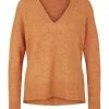 DENIM TOM TAILOR Pullover, V-Ausschnitt, Für Damen 30345 RUSTY AMBER