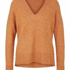 DENIM TOM TAILOR Pullover, V-Ausschnitt, Für Damen 30345 RUSTY AMBER