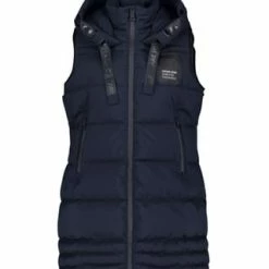 BETTY BARCLAY Steppweste Mit Kapuze Dunkelblau