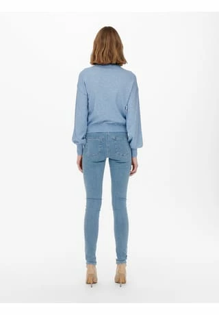 ONLY® Pullover, Rundhals,-Ausschnitt, Rippbündchen, Uni, Für Damen Allure – Bild 4