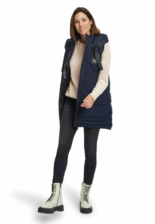 BETTY BARCLAY Steppweste Mit Kapuze Dunkelblau – Bild 5