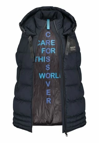 BETTY BARCLAY Steppweste Mit Kapuze Dunkelblau – Bild 6