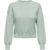ONLY® Pullover, Rundhals,-Ausschnitt, Rippbündchen, Uni, Für Damen Surf