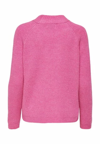 ONLY® Pullover, Langarm, Rundhalsausschnitt, Stehkragen, Für Damen 283135001 STRAWBE – Bild 5