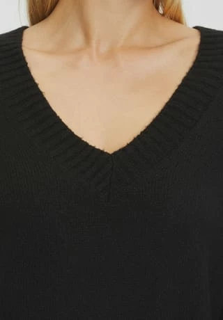 Mavi Strickpullover, V-Ausschnitt, Für Damen 900 BLACK – Bild 5