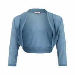 Vera Mont Bolero-Jacke Im Glitzer-Look Blue/ Silver